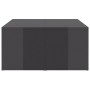 Mesas de centro 4 pzas contrachapada gris brillante 33x33x33 cm en Mesas de centro | Comprar online en Foru.es