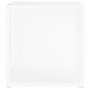 Mesa auxiliar de madera contrachapada blanco 33x33x34,5 cm de vidaXL, Mesas auxiliares - Ref: Foro24-809008, Precio: 24,27 €,...