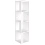 Mueble de esquina madera contrachapada blanco 33x33x132 cm de vidaXL, Taquillas y armarios de almacenamiento - Ref: Foro24-80...