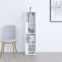 Mueble de esquina madera contrachapada blanco 33x33x132 cm de vidaXL, Taquillas y armarios de almacenamiento - Ref: Foro24-80...