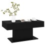Mesa de centro madera contrachapada negro 96x50x45 cm en Mesas de centro | Comprar online en Foru.es