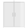 Mueble zapatero madera de ingeniería blanco brillo 60x35x70 cm de vidaXL, Zapateros y organizadores de calzado - Ref: Foro24-...