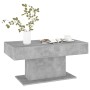 Mesa de centro madera contrachapada gris hormigón 96x50x45 cm en Mesas de centro | Comprar online en Foru.es