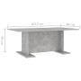 Mesa de centro madera contrachapada gris hormigón 103,5x60x40cm en Mesas de centro | Comprar online en Foru.es