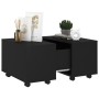 Mesa de centro madera contrachapada negro 60x60x38 cm en Mesas de centro | Comprar online en Foru.es