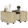 Mesa de centro madera contrachapada roble Sonoma 60x60x38 cm en Mesas de centro | Comprar online en Foru.es