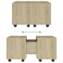 Mesa de centro madera contrachapada roble Sonoma 60x60x38 cm en Mesas de centro | Comprar online en Foru.es