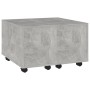 Mesa de centro madera contrachapada gris hormigón 60x60x38 cm en Mesas de centro | Comprar online en Foru.es