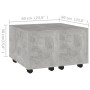 Mesa de centro madera contrachapada gris hormigón 60x60x38 cm en Mesas de centro | Comprar online en Foru.es