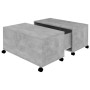 Mesa de centro madera contrachapada gris hormigón 75x75x38 cm en Mesas de centro | Comprar online en Foru.es