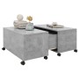 Mesa de centro madera contrachapada gris hormigón 75x75x38 cm en Mesas de centro | Comprar online en Foru.es