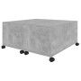 Mesa de centro madera contrachapada gris hormigón 75x75x38 cm en Mesas de centro | Comprar online en Foru.es