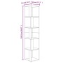 Mueble de esquina madera ingeniería roble Sonoma 33x33x164,5 cm de vidaXL, Taquillas y armarios de almacenamiento - Ref: Foro...