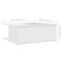 Mesa de centro madera contrachapada blanco 80x80x31 cm en Mesas de centro | Comprar online en Foru.es