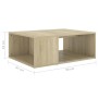 Mesa de centro madera contrachapada roble Sonoma 90x67x33 cm en Mesas de centro | Comprar online en Foru.es
