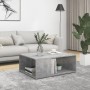 Mesa de centro madera contrachapada gris hormigón 90x67x33 cm en Mesas de centro | Comprar online en Foru.es