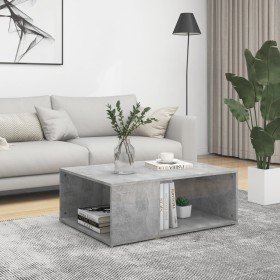 Mesa de centro madera contrachapada gris hormigón 90x67x33 cm en Mesas de centro | Comprar online en Foru.es
