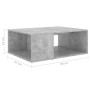 Mesa de centro madera contrachapada gris hormigón 90x67x33 cm en Mesas de centro | Comprar online en Foru.es