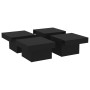 Mesa de centro madera contrachapada negro 90x90x28 cm en Mesas de centro | Comprar online en Foru.es