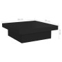 Mesa de centro madera contrachapada negro 90x90x28 cm en Mesas de centro | Comprar online en Foru.es