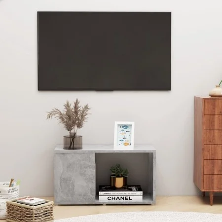 Mueble de TV madera de ingeniería gris hormigón 60x24x32 cm de vidaXL, Muebles TV - Ref: Foro24-809057, Precio: 25,39 €, Desc...