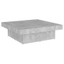 Mesa de centro madera contrachapada gris hormigón 80x50x40 cm en Mesas de centro | Comprar online en Foru.es