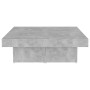 Mesa de centro madera contrachapada gris hormigón 80x50x40 cm en Mesas de centro | Comprar online en Foru.es