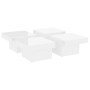 Mesa de centro madera contrachapada blanco brillante 90x90x28cm en Mesas de centro | Comprar online en Foru.es