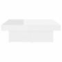 Mesa de centro madera contrachapada blanco brillante 90x90x28cm en Mesas de centro | Comprar online en Foru.es