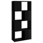 Estantería/divisor de espacios negro brillo 60x24x124,5 cm de vidaXL, Librerías y estanterías - Ref: Foro24-809087, Precio: 5...