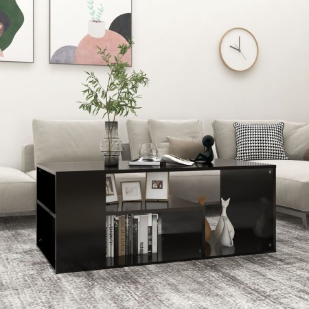 Mesa de centro madera contrachapada negro 100x50x40 cm en Mesas de centro | Comprar online en Foru.es
