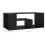 Mesa de centro madera contrachapada negro 100x50x40 cm en Mesas de centro | Comprar online en Foru.es