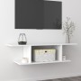 Mueble de pared para TV blanco 103x30x26,5 cm en Muebles TV | Comprar online en Foru.es