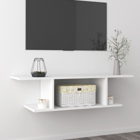 Mueble de pared para TV blanco 103x30x26,5 cm en Muebles TV | Comprar online en Foru.es