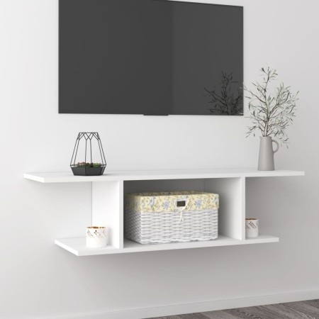 Mueble de pared para TV blanco 103x30x26,5 cm en Muebles TV | Comprar online en Foru.es