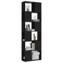 Librería separador madera contrachapada negro 60x24x186 cm de vidaXL, Librerías y estanterías - Ref: Foro24-809099, Precio: 7...