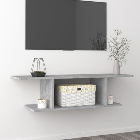 Mueble de TV de pared gris hormigón 103x30x26,5 cm en Muebles TV | Comprar online en Foru.es