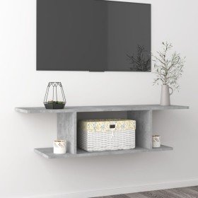 Mueble de TV de pared gris hormigón 103x30x26,5 cm en Muebles TV | Comprar online en Foru.es