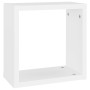 Estantes cubo de pared 2 unidades blanco 30x15x30 cm en Estanterías | Comprar online en Foru.es