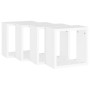 Estantes cubo de pared 4 unidades blanco 30x15x30 cm en Estanterías | Comprar online en Foru.es