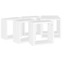 Estantes cubo de pared 6 unidades blanco 30x15x30 cm en Estanterías | Comprar online en Foru.es