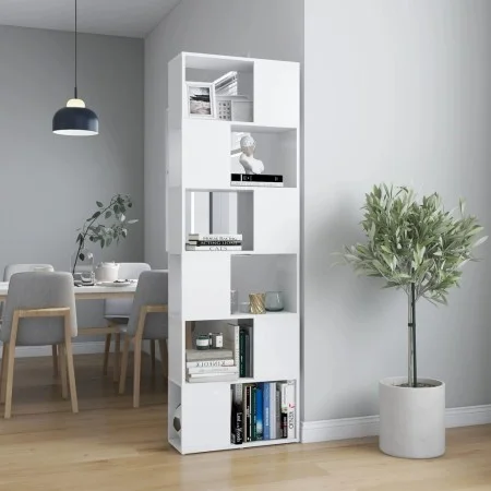 Estantería divisor de espacios blanco 60x24x186 cm de vidaXL, Librerías y estanterías - Ref: Foro24-809098, Precio: 81,37 €, ...