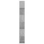 Librería separador contrachapada gris hormigón 60x24x186 cm de vidaXL, Librerías y estanterías - Ref: Foro24-809102, Precio: ...
