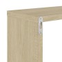 Estantes cubo de pared 2 unidades roble Sonoma 26x15x26 cm en Estanterías | Comprar online en Foru.es