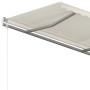 Toldo manual retráctil con postes crema 4x3,5 m en Toldos | Comprar online en Foru.es