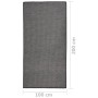 Alfombra de exterior de tejido plano gris 100x200 cm de vidaXL, Alfombras - Ref: Foro24-340773, Precio: 48,45 €, Descuento: %