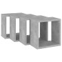 Estantes cubo de pared 4 unidades gris hormigón 26x15x26 cm en Estanterías | Comprar online en Foru.es