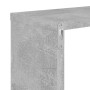 Estantes cubo de pared 4 unidades gris hormigón 26x15x26 cm en Estanterías | Comprar online en Foru.es