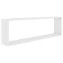Estante cubo de pared 4 uds madera contrachapada 100x15x30 cm en Estanterías | Comprar online en Foru.es