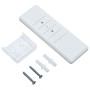 Toldo automático LED sensor de viento azul y blanco 600x350 cm de vidaXL, Toldos - Ref: Foro24-3069691, Precio: 941,15 €, Des...